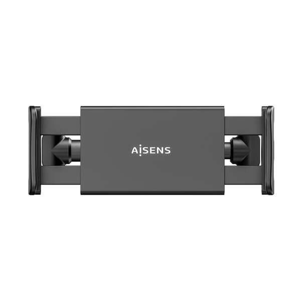 AISENS - Soporte Coche Ajustable (1 Pivote) Para Reposacabezas Para Telefono / Tablet  Negro