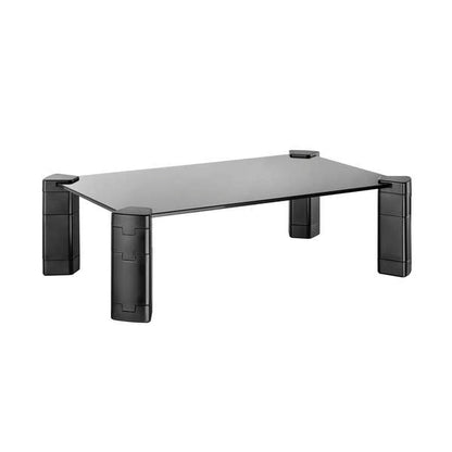 AISENS - Soporte Elevador Cristal para Monitor/Portátil  Negro