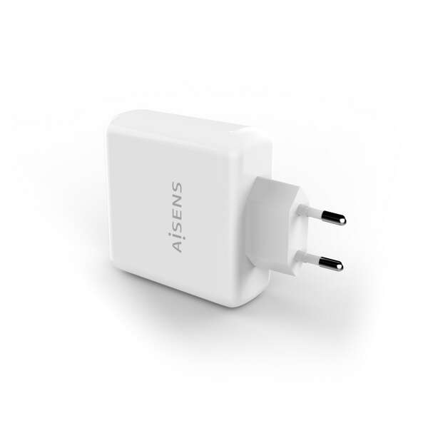 AISENS - Cargador PD3.0 QC3.0 1 Puerto 1xUSB-C 60W  Blanco