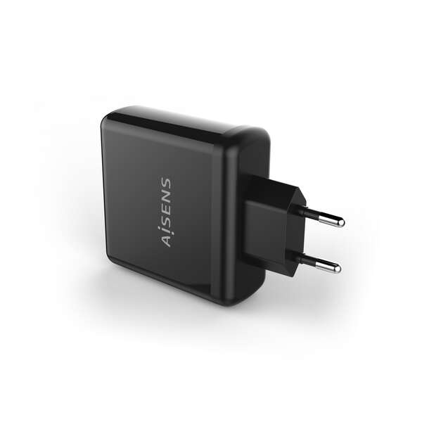 AISENS - Cargador PD3.0 QC3.0 1 Puerto 1xUSB-C 60W  Negro