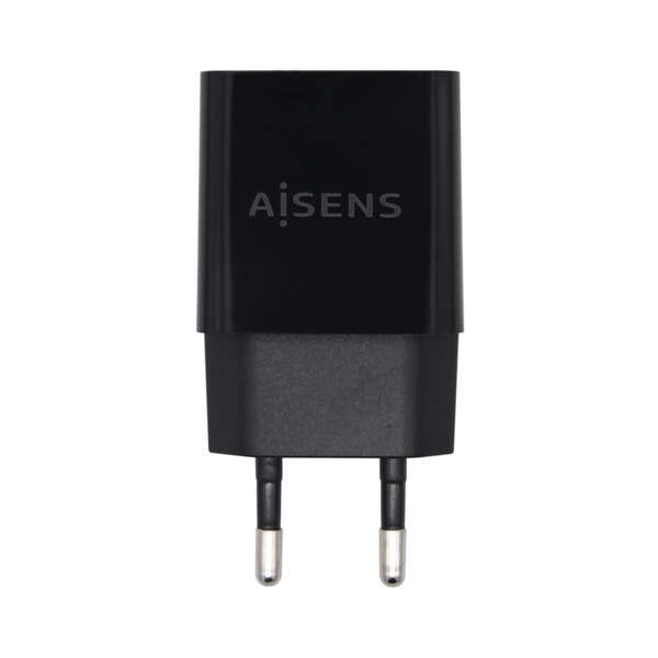 AISENS - Cargador USB 10W Alta Eficiencia  5V/2A  Negro