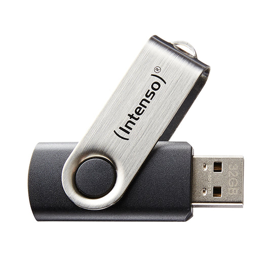 Intenso - Basic Line unidad flash USB 32 GB USB tipo A 2.0 Negro  Plata