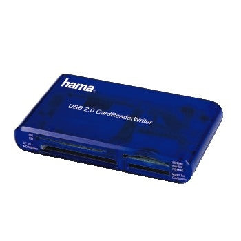 Hama - Lector universal USB 2.0  rápida transferencia  USB tipo A  color azul