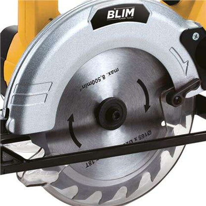 Blim Sierra Circular a Bateria 20V 4Ah 165mm - Velocidad 4000rpm - Base de Aluminio y Guia de 1 Pieza - Agarre Ergonomico - Luz LED 1 pieza(s)