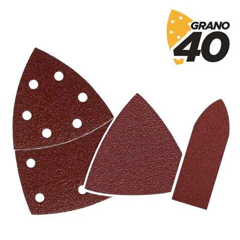 Blim Pack de 9 Lijas con Velcro para Lijadora BL0137 - Grano 40 - 3 Formatos 1 pieza(s)