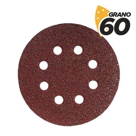 Blim Pack de 10 Lijas con Velcro para Lijadora BL0136 - 125mm - Grano 60 - Formato Circular 1 pieza(s)