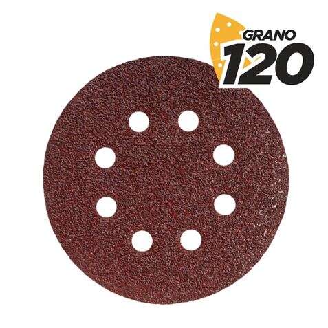 Blim Pack de 10 Lijas con Velcro para Lijadora BL0136 - 125mm - Grano 120 - Formato Circular 1 pieza(s)