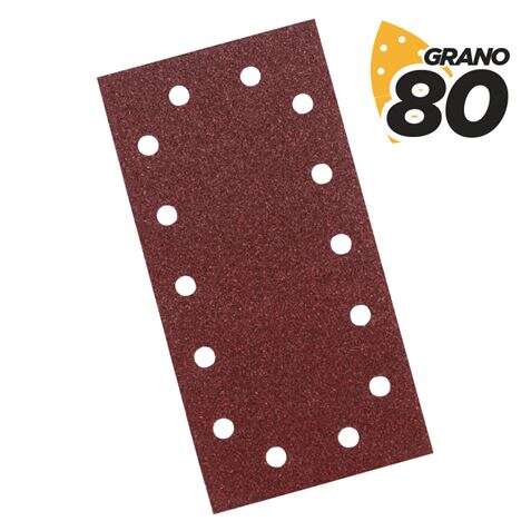 Blim Pack de 10 Lijas para Lijadora BL0123 - Grano 80 - Formato Rectangular 1 pieza(s)