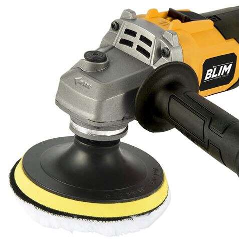 Blim Radial a Bateria 115mm 20V 4Ah + Kit de Pulido - Motor sin Escobillas - Velocidad 1000/3000/4500/8500rpm - Agarre Ergonomico - Incluye 2 Baterias y Maletin de Transporte 1 pieza(s)