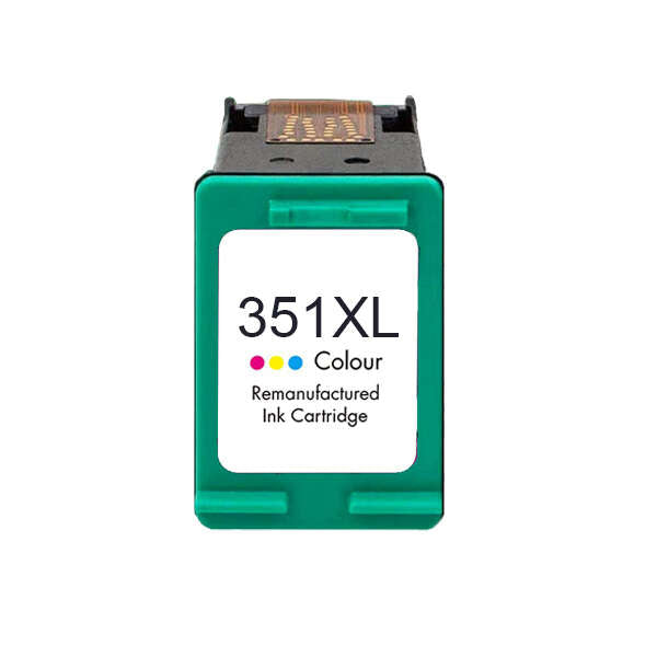 HP 351XL Color Cartucho de Tinta Remanufacturado - Reemplaza CB338EE/CB337EE Tintasmurcia.com