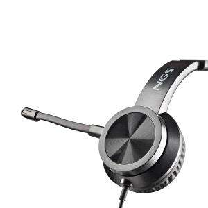 NGS MSX 11 Pro Auriculares con Microfono Flexible - Diadema Ajustable - Almohadillas Acolchadas - Control en Cable - Cable de 1.80m 1 pieza(s)