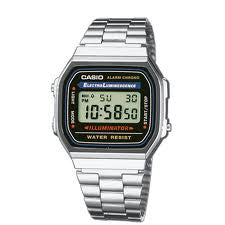 Casio - A168WA-1YES reloj Reloj de pulsera Masculino Electrónico Plata