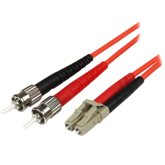 StarTech.com - Cable Adaptador de Red de 1m Multimodo Dúplex Fibra Óptica LC-ST 50/125 - Patch Duplex