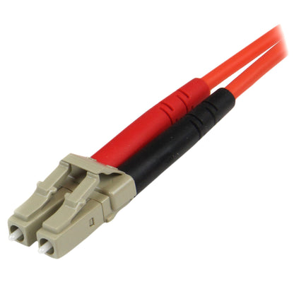 StarTech.com - Cable Adaptador de Red de 1m Multimodo Dúplex Fibra Óptica LC-ST 50/125 - Patch Duplex