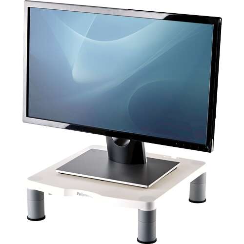 Fellowes - Standard Monitor Riser 53 3 cm (21") Gris  Blanco Escritorio