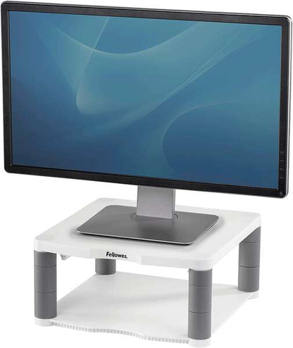 Fellowes Soporte para Monitor Premium - Ajustable en 5 Alturas - Hasta 36kg - Color Gris 1 pieza(s)