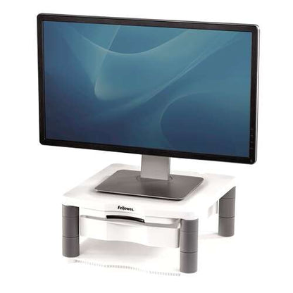 Fellowes - 91713 soporte para monitor 53 3 cm (21") Platino Escritorio