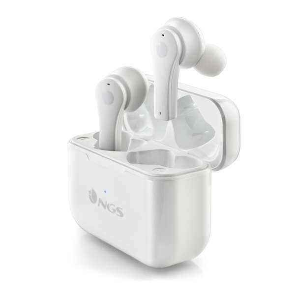 NGS Artica Bloom White Auriculares Intrauditivos Bluetooth 5.1 TWS - Manos Libres - Asistente de Voz - Autonomia hasta 7h - Base de Carga 1 pieza(s)