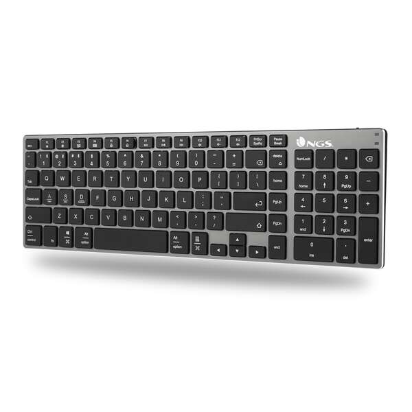 NGS Fortune-BT Teclado Multidispositivo Inalambrico USB Bluetooth - Silencioso - Teclas X-Type - Bateria Recargable 1 pieza(s)