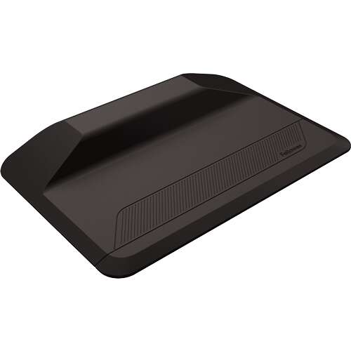 Fellowes ActiveFusion Alfombra Antifatiga - Peldaño para Multiples Posiciones de Pie - Bordes Biselados - Diseño Ergonomico - Color Negro 1 pieza(s)