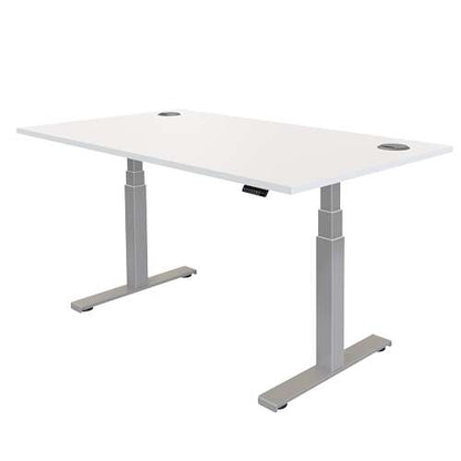 Fellowes Tablero para Mesa Regulable en Altura 100x80cm - Durable y de Origen Sostenible - Orificios de Doble Ojal - Anclajes de Metal - Color Blanco 1 pieza(s)