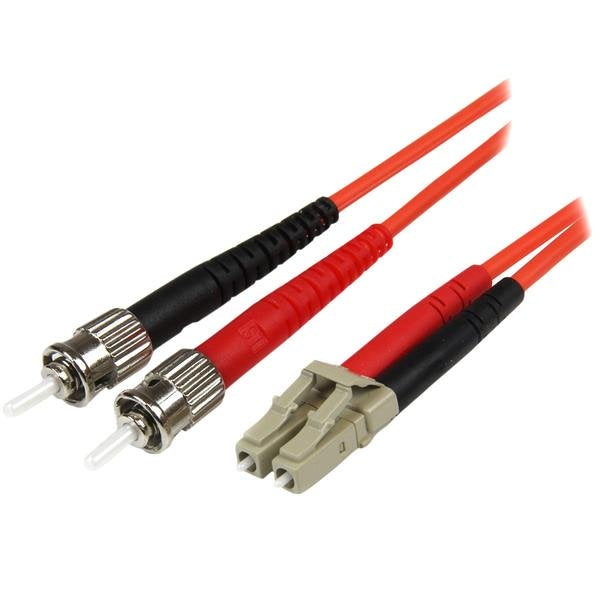 StarTech.com - Cable Adaptador de Red de 5m Multimodo Dúplex Fibra Óptica LC-ST 50/125 - Patch Duplex