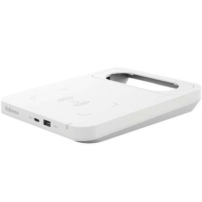 Fellowes Tallo Cargador Inalambrico - 2 Puertos USB - Carga Rapida - Color Blanco 1 pieza(s)