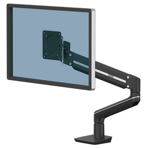 Fellowes Tallo Brazo para Monitor Individual - Hasta 9kg - Ajustable con Muelle de Gas - Color Negro 1 pieza(s)