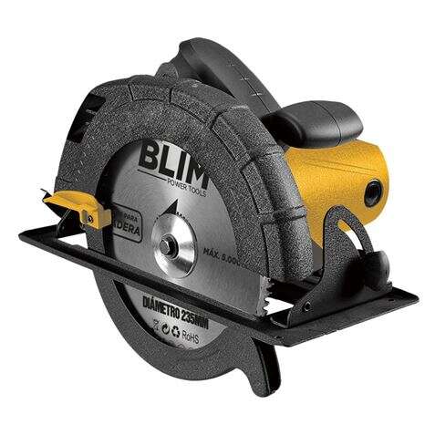 Blim Sierra Circular 235mm - Potencia 2200W - Velocidad 5000rpm - Empuñadura Ergonomica - Cubierta de Seguridad 1 pieza(s)