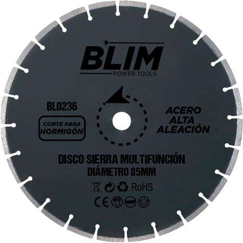 Blim Disco Corte de Hormigon y Marmol para Sierra Multifuncion 85mm 1 pieza(s)