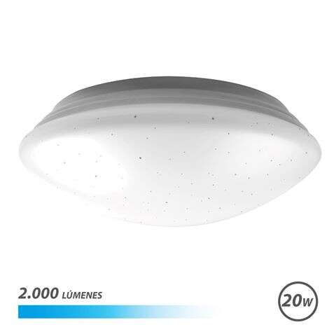 Elbat Serie Saturno Aplique Redondo de Techo LED 20W 2000lm - 6500K Luz Fria - Diametro 28cm 1 pieza(s)