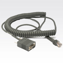 Zebra - RS232 Cable cable de señal 3 6 m Gris