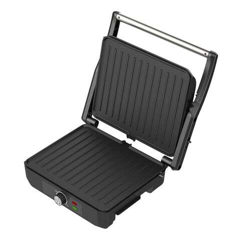 Muvip Sandwichera Grill 2200W - Apertura hasta 180º - Temperatura Regulable - Placa Superior Basculante - Asa Tacto Frio 1 pieza(s)