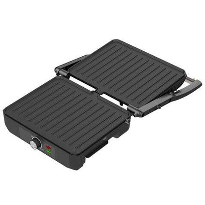 Muvip Sandwichera Grill 2200W - Apertura hasta 180º - Temperatura Regulable - Placa Superior Basculante - Asa Tacto Frio 1 pieza(s)