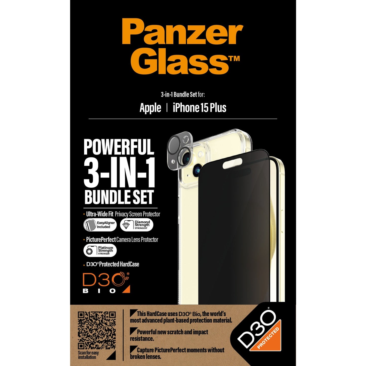 PanzerGlass B1174+2811 protector de pantalla o trasero para teléfono móvil Apple 1 pieza(s)