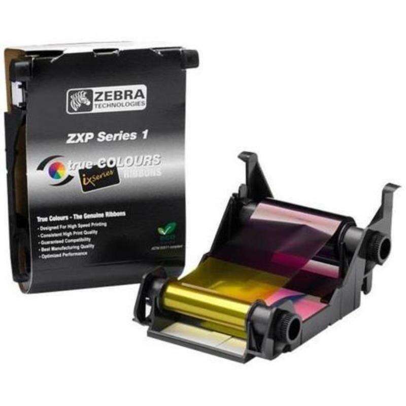 Zebra ZXP Series 1 Cinta Original True Colors YMCKO - 800011-140 Tintasmurcia.com