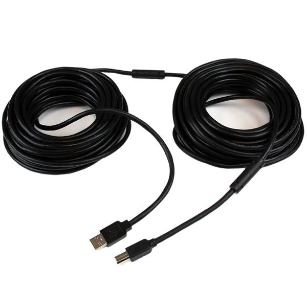 StarTech.com - Cable 20 Metros 20m USB B Macho a USB A Macho Activo Amplificado USB 2.0 - Impresora