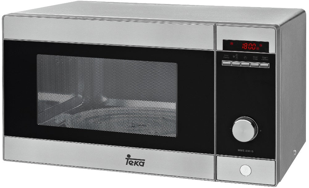 Teka - MWE 230 G Encimera Microondas con grill 23 L 800 W Negro  Acero inoxidable