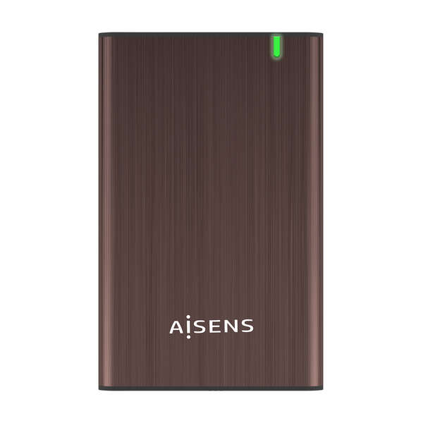 AISENS - Caja Externa 2.5" ASE-2525BWN 9.5 mm SATA A USB 3.0/USB 3.1 Gen1  Marron