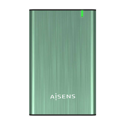 AISENS - Caja Externa 2.5" ASE-2525SGN 9.5 mm SATA A USB 3.0/USB 3.1 Gen1  Verde Primavera