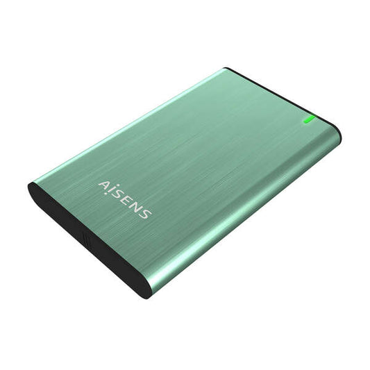 AISENS - Caja Externa 2.5" ASE-2525SGN 9.5 mm SATA A USB 3.0/USB 3.1 Gen1  Verde Primavera