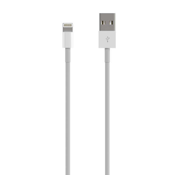 AISENS - Cable Lightning A USB 2.0  Lightning/M-USB A/M  Blanco  0.5 m