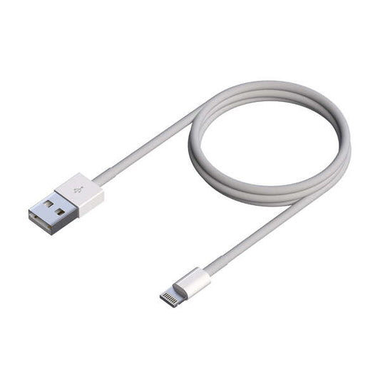 AISENS - Cable Lightning A USB 2.0  Lightning/M-USB A/M  Blanco  0.5 m