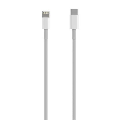 AISENS - Cable USB 2.0 USB-C A Lightning PD 2A  Lightning/M-USB-C/M  Blanco  0.5 m