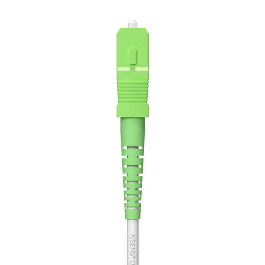 Aisens Cable Fibra Optica Latiguillo G657A2 3.0 9/125 SMF Simplex CPR Dca LSZH - SC/APC-SC/APC - 60m - Color Blanco 1 pieza(s)