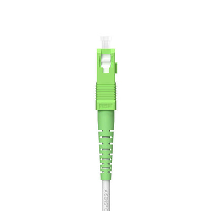 Aisens Cable Fibra Optica Latiguillo G657A2 3.0 9/125 SMF Simplex CPR Dca LSZH - SC/APC-SC/APC - 60m - Color Blanco 1 pieza(s)