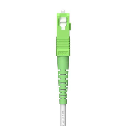 AISENS - Cable Fibra Óptica Latiguillo G657A2 3.0 9/125 SMF Simplex CPR DCA LSZH  SC/APC-SC/APC  Blanco  200 m