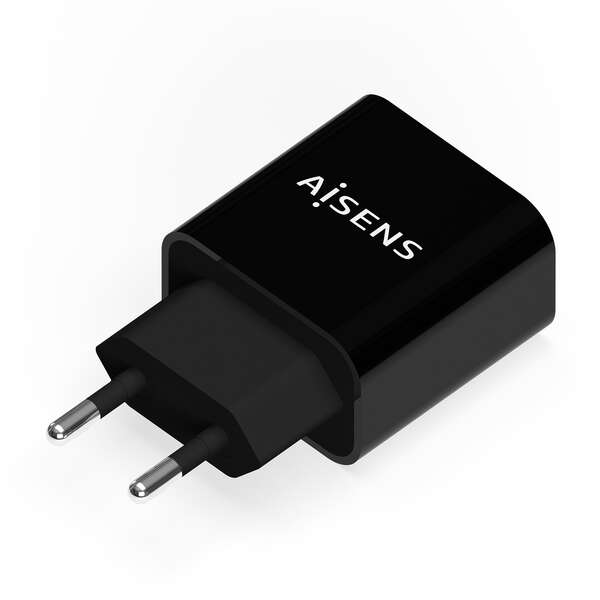 AISENS - Cargador USB-C PD3.0 1 Puerto 1x USB-C 20 W  Negro