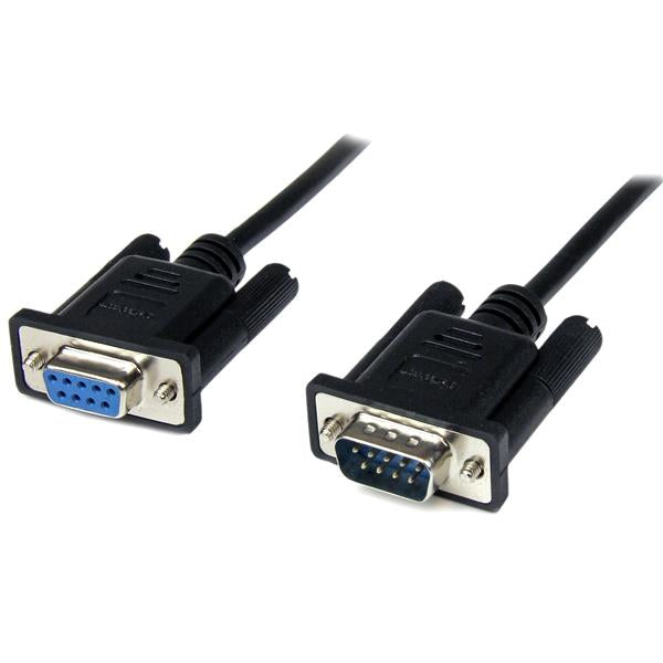 StarTech.com - Cable 2m Módem Nulo Null Serie Serial DB9 Hembra a Macho - Negro