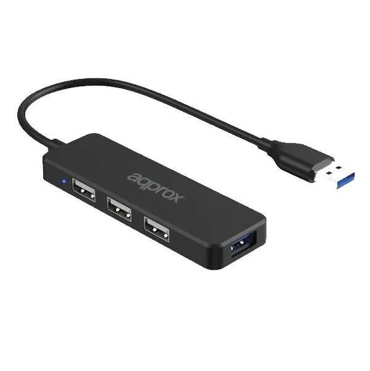 Approx - APPC47 hub de interfaz USB 3.2 Gen 2 (3.1 Gen 2) Type-A 5000 Mbit/s